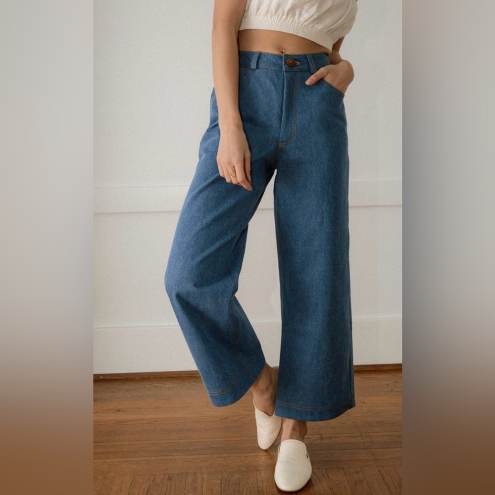 Harly Jae Pierrot Pants in Denim